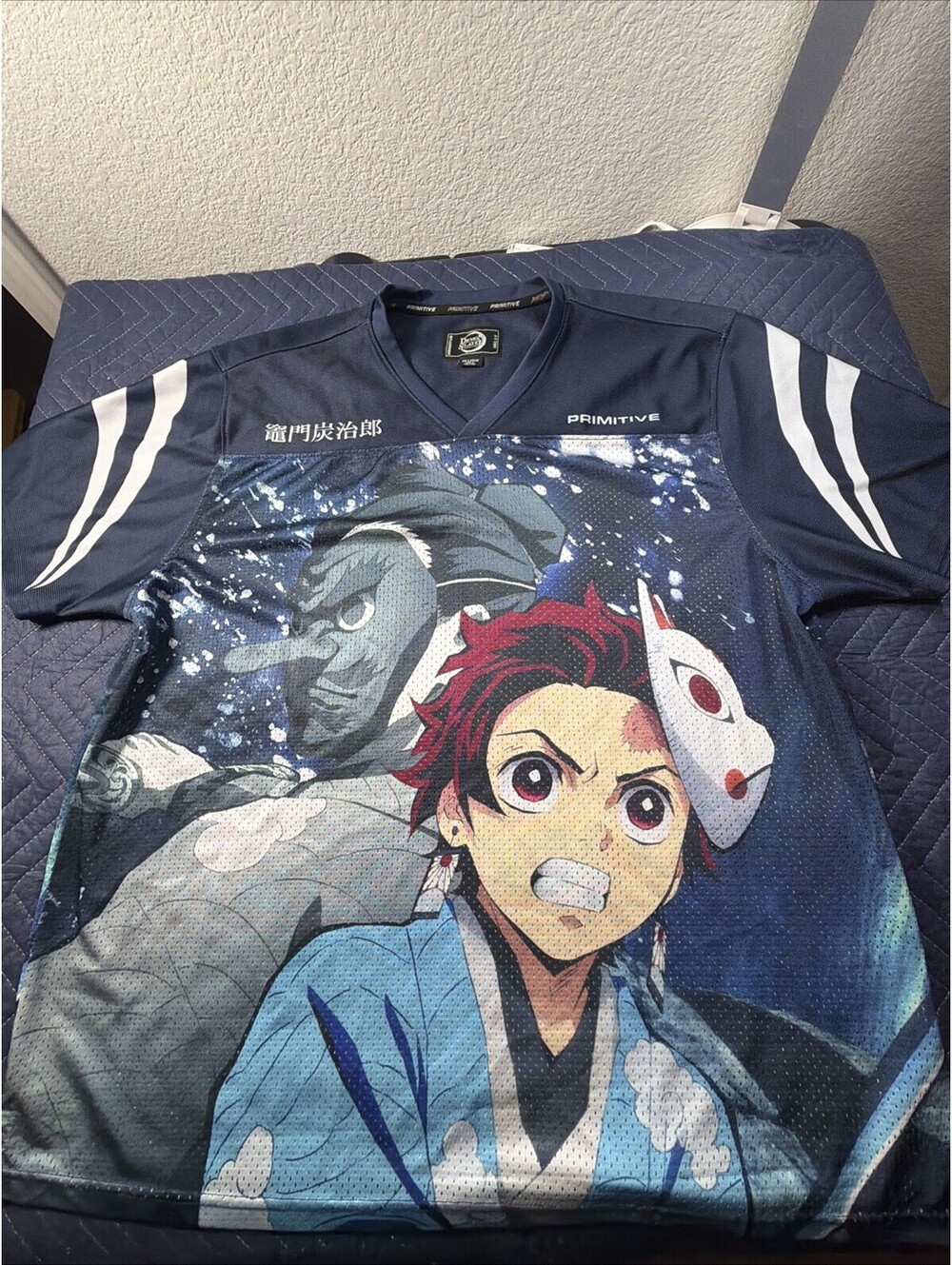 Primitive x Demon Slayer Tanjiro Mesh Football Jersey XXL